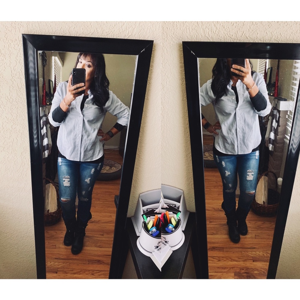 Distress denim